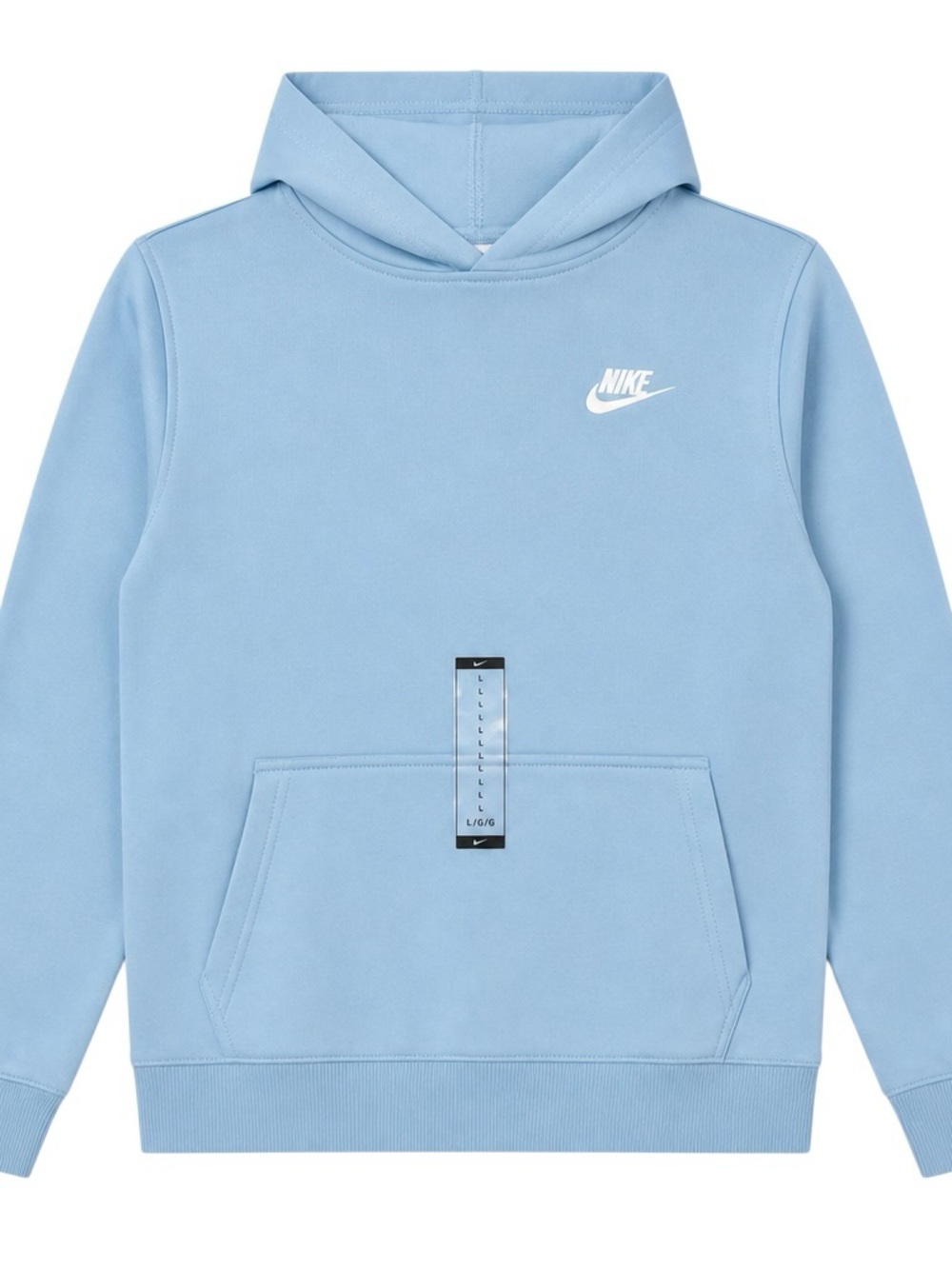 Nike Boys Light Blue Cozy Fleece  Long Sleeve Sweatshirt Size L